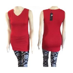 Red Sleeveless Women's Dress
